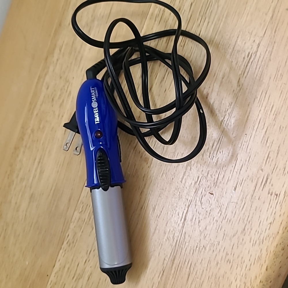 Blue and Silver Hair Curler